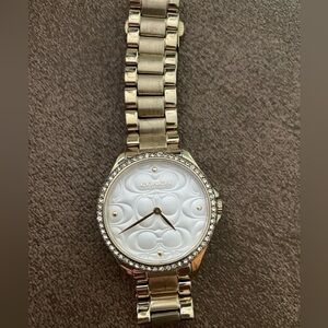 Coach Women’s Gold Stainless Steel Modern Gold-Tone Watch with White Dial